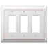 Placa de pared de madera blanca envejecida Savannah de 3 balancines