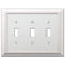 Placa de pared con 3 palancas de madera blanca desgastada Savannah