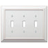 Placa de pared con 3 palancas de madera blanca desgastada Savannah