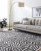 Avian Black Wool Area Rug