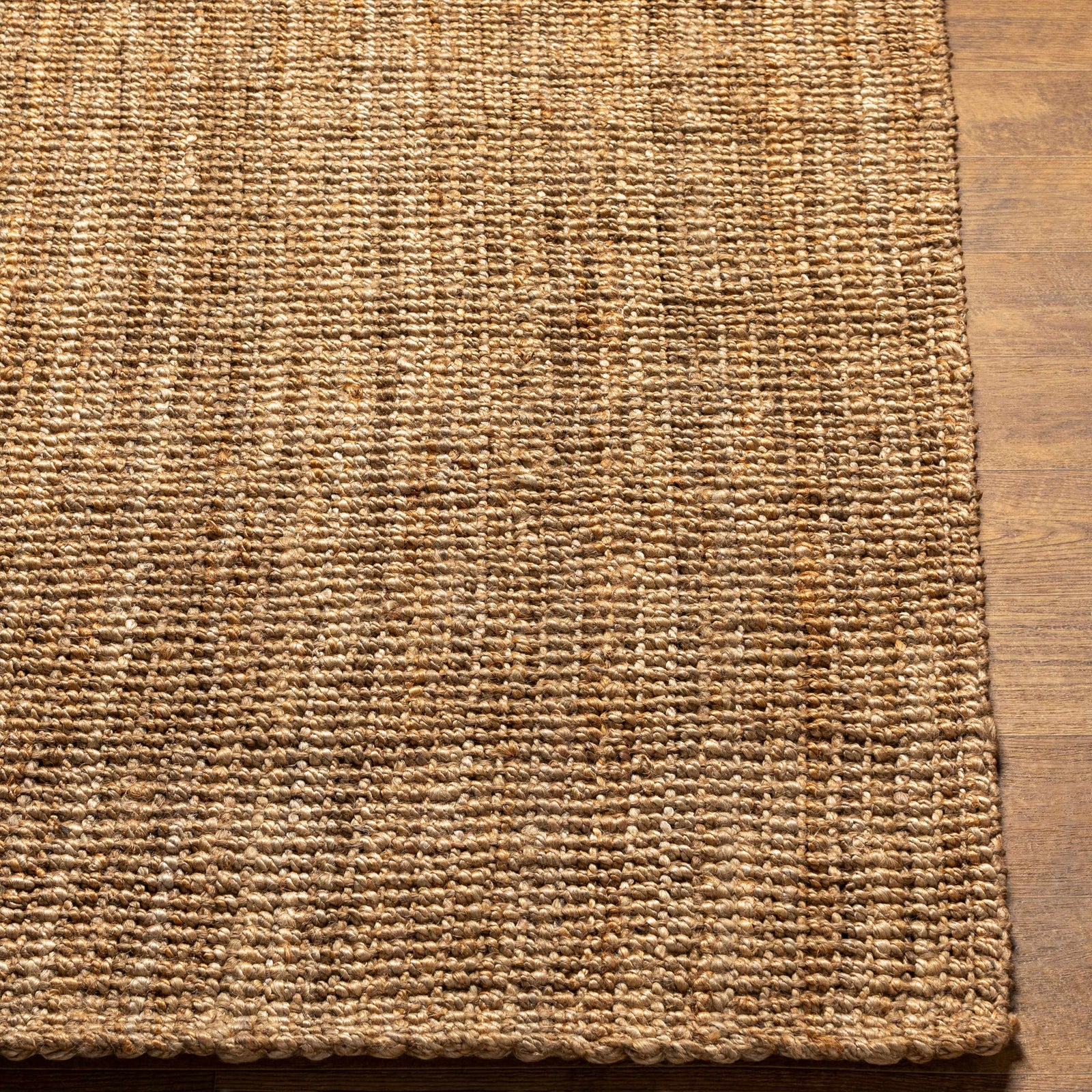 Alfombra de yute beige Ambel