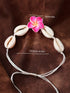 Seashell and Flower Adjustable Polymer Clay Bracelet