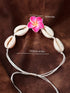 Seashell and Flower Adjustable Polymer Clay Bracelet