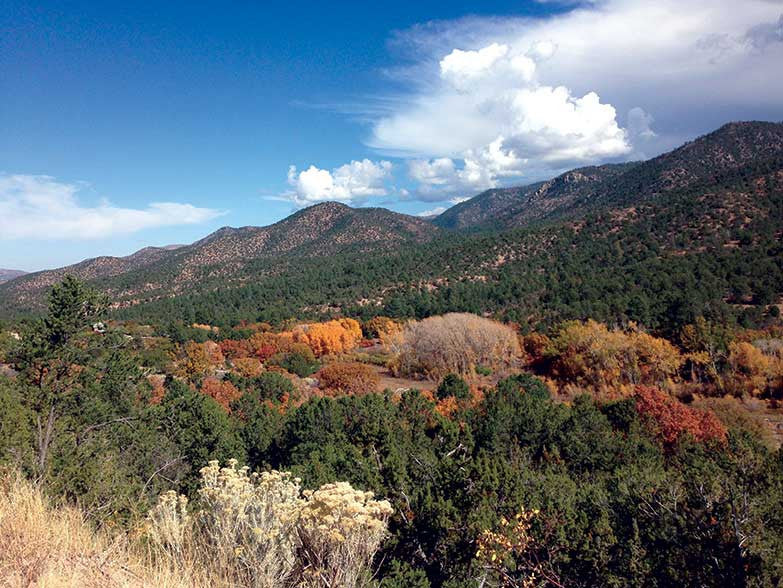 Santa Fe Mountains Hiking Trail Map