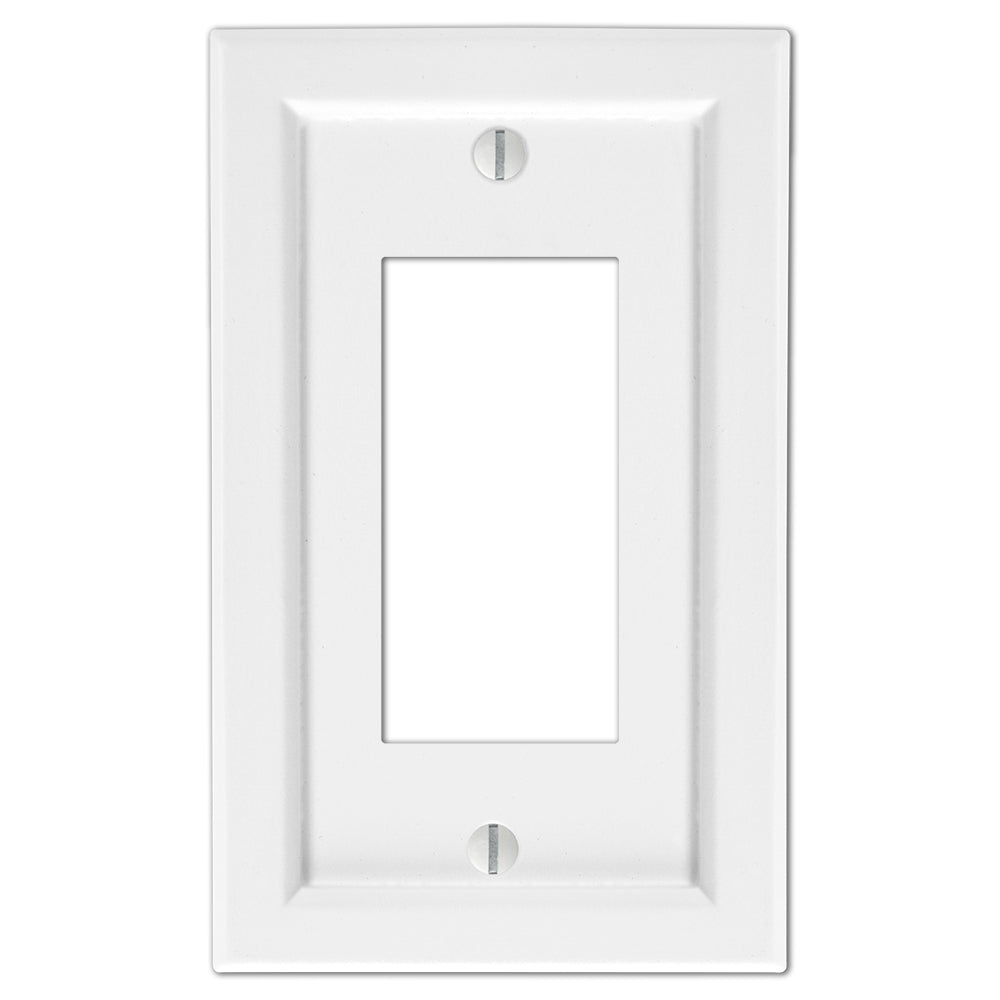 Placa de pared de 1 balancín de composite blanco Shaker