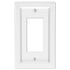 Placa de pared de 1 balancín de composite blanco Shaker