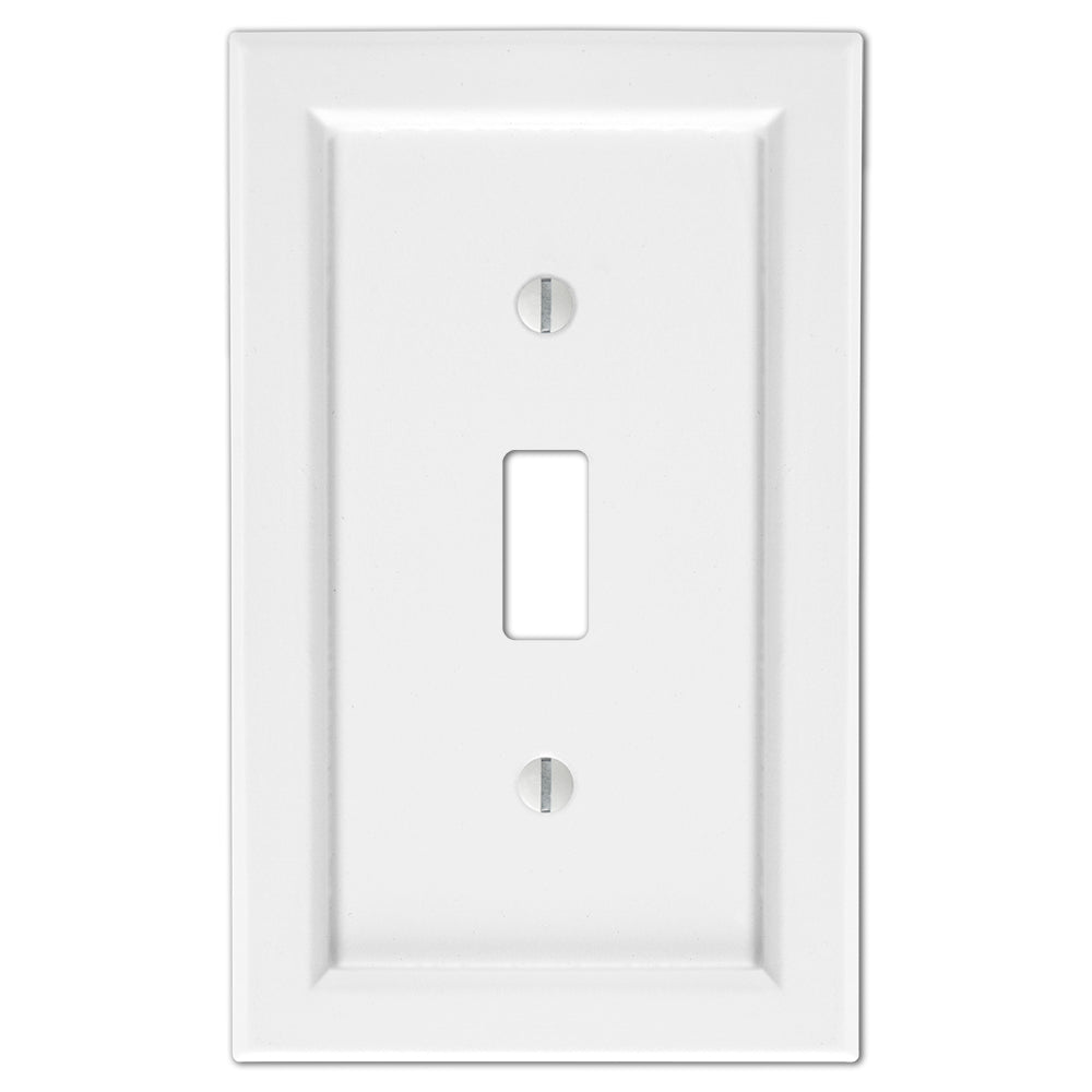 Placa de pared de composite blanco Shaker con 1 palanca