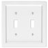 Placa de pared de composite blanco Shaker con 2 palancas