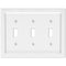 Shaker White Composite - 3 Toggle Wallplate