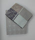 DaDa Bedding Jacquard Grey Floral Paisley Fitted Sheet & Pillow Cases Set (FTS8222)