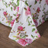 DaDa Bedding Romantic Roses Lovely Spring Pink Floral Garden Fitted & Flat Bed Sheet Set w/ Pillow Cases (JHW879)