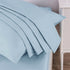 DaDa Bedding Soothing SeaFoam Sky Blue Cotton Fitted Bed Sheet w/Pillow Cases (JHW604)