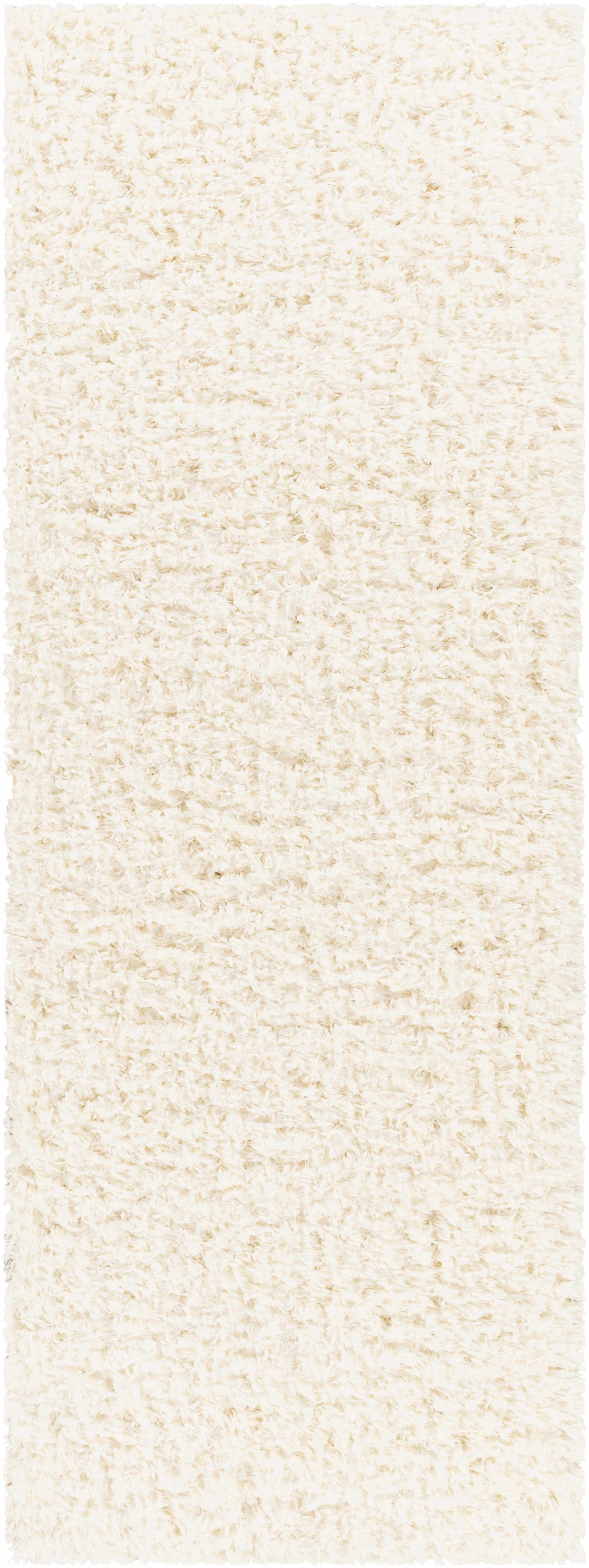Alfombra de felpa color crema liso Siari