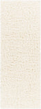 Alfombra de felpa color crema liso Siari
