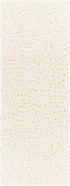 Alfombra de felpa color crema liso Siari