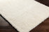 Alfombra de felpa color crema liso Siari