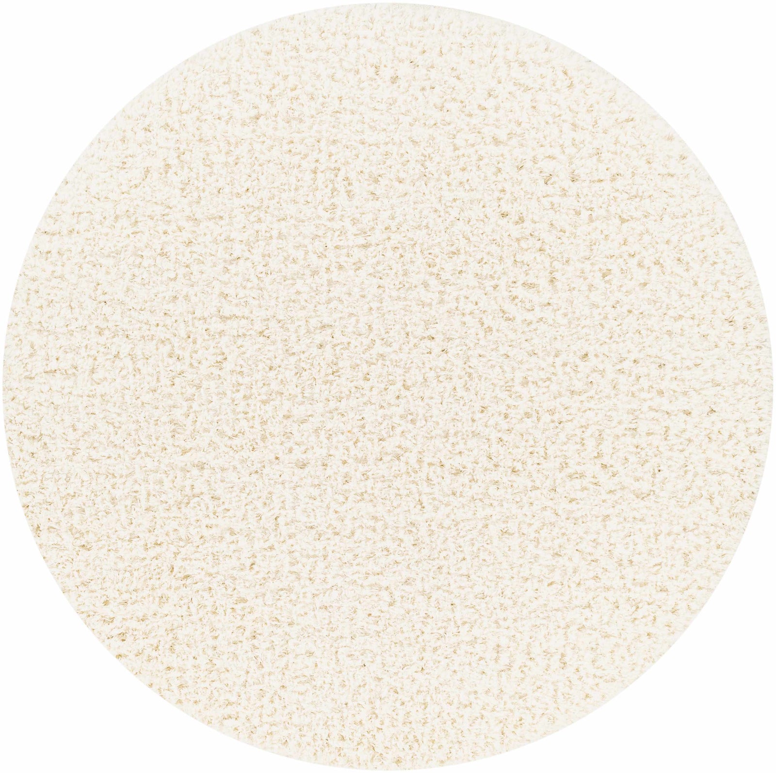 Alfombra de felpa color crema liso Siari