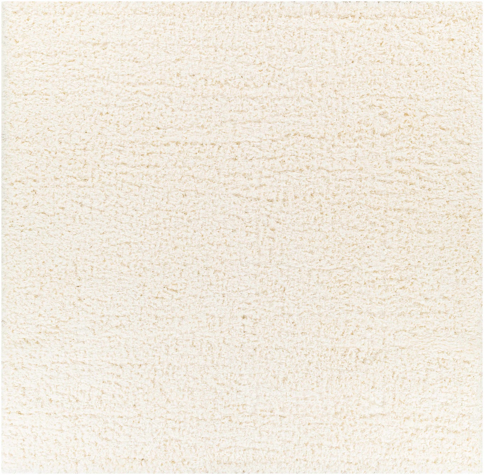 Alfombra de felpa color crema liso Siari