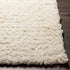 Alfombra de felpa color crema liso Siari