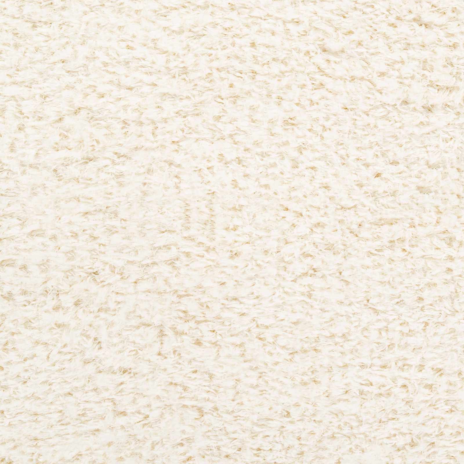 Alfombra de felpa color crema liso Siari