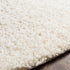 Alfombra de felpa color crema liso Siari