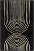 Fuat Black Wool Rug