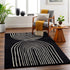 Fuat Black Wool Rug