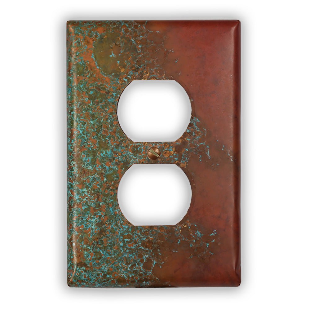 Sierra Copper - 1 placa de pared dúplex