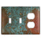 Sierra Copper - Placa de pared con 2 interruptores y 1 dúplex
