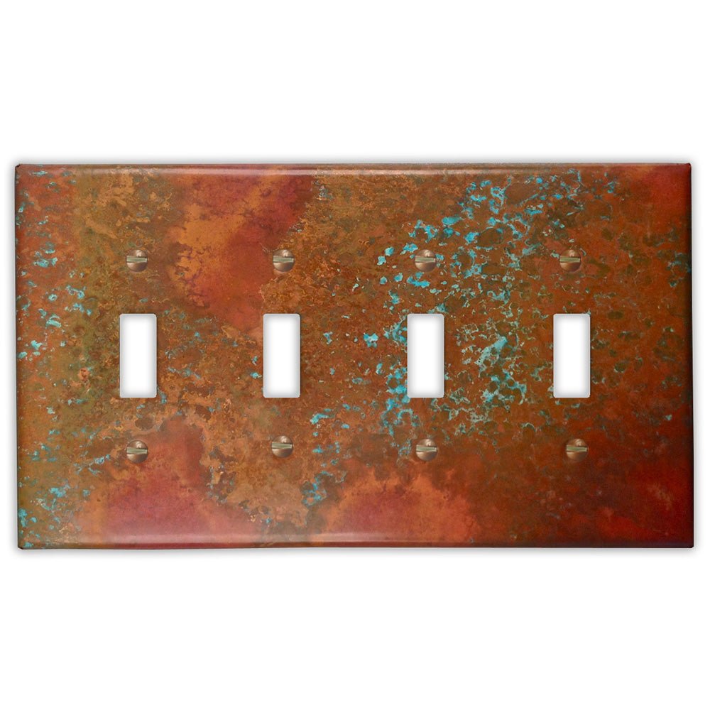 Sierra Copper - Placa de pared con 4 palancas