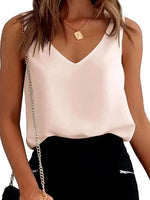 Elegant Knot Detail Sleeveless Blouse