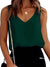 Women's Fashion V Neck Knotted Shoulder Sleeveless Blouse
