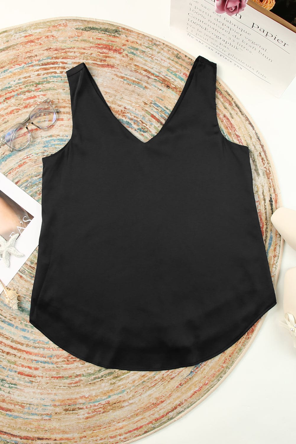 Elegant Knot Detail Sleeveless Blouse