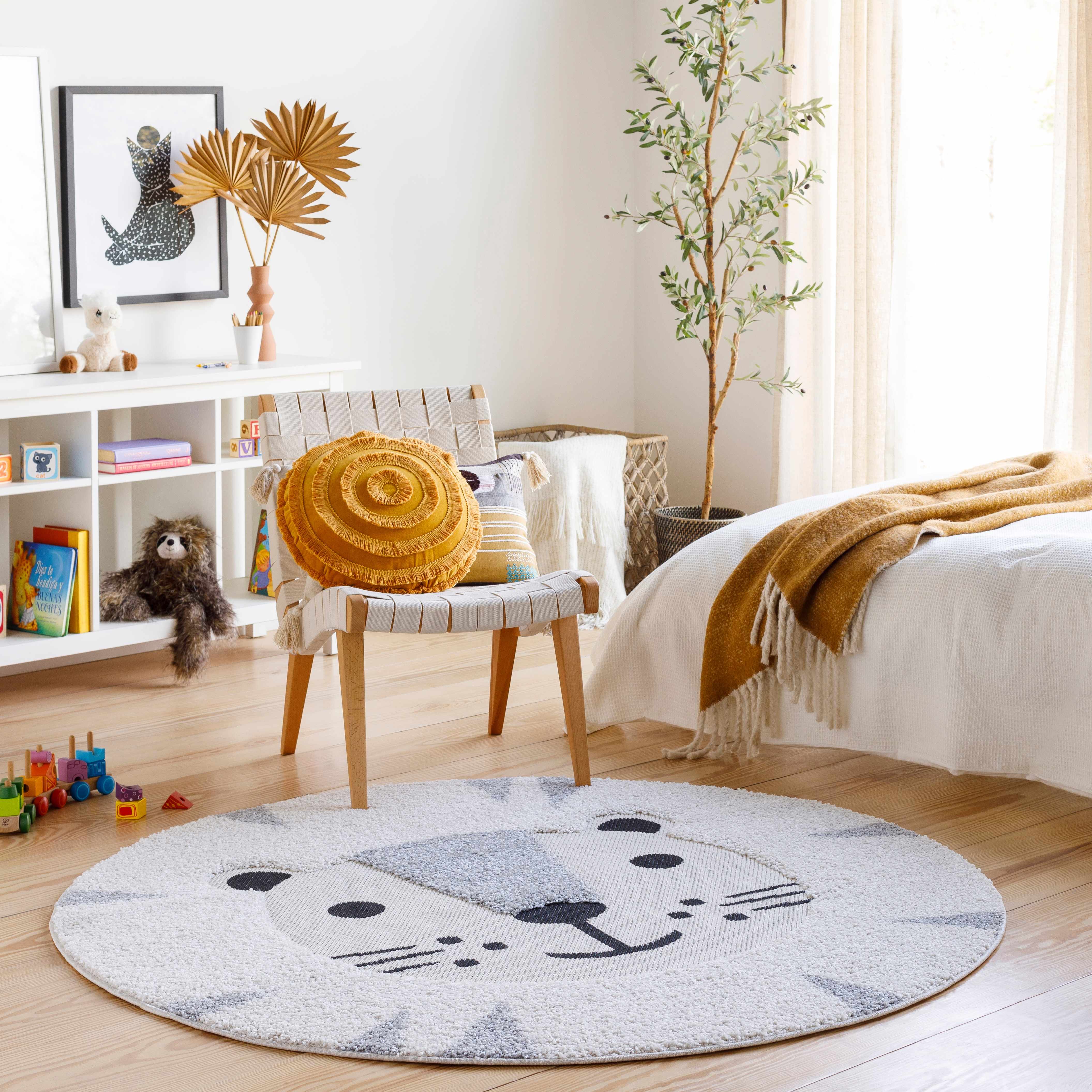 Alfombra infantil con estampado de animales de león - Oferta especial