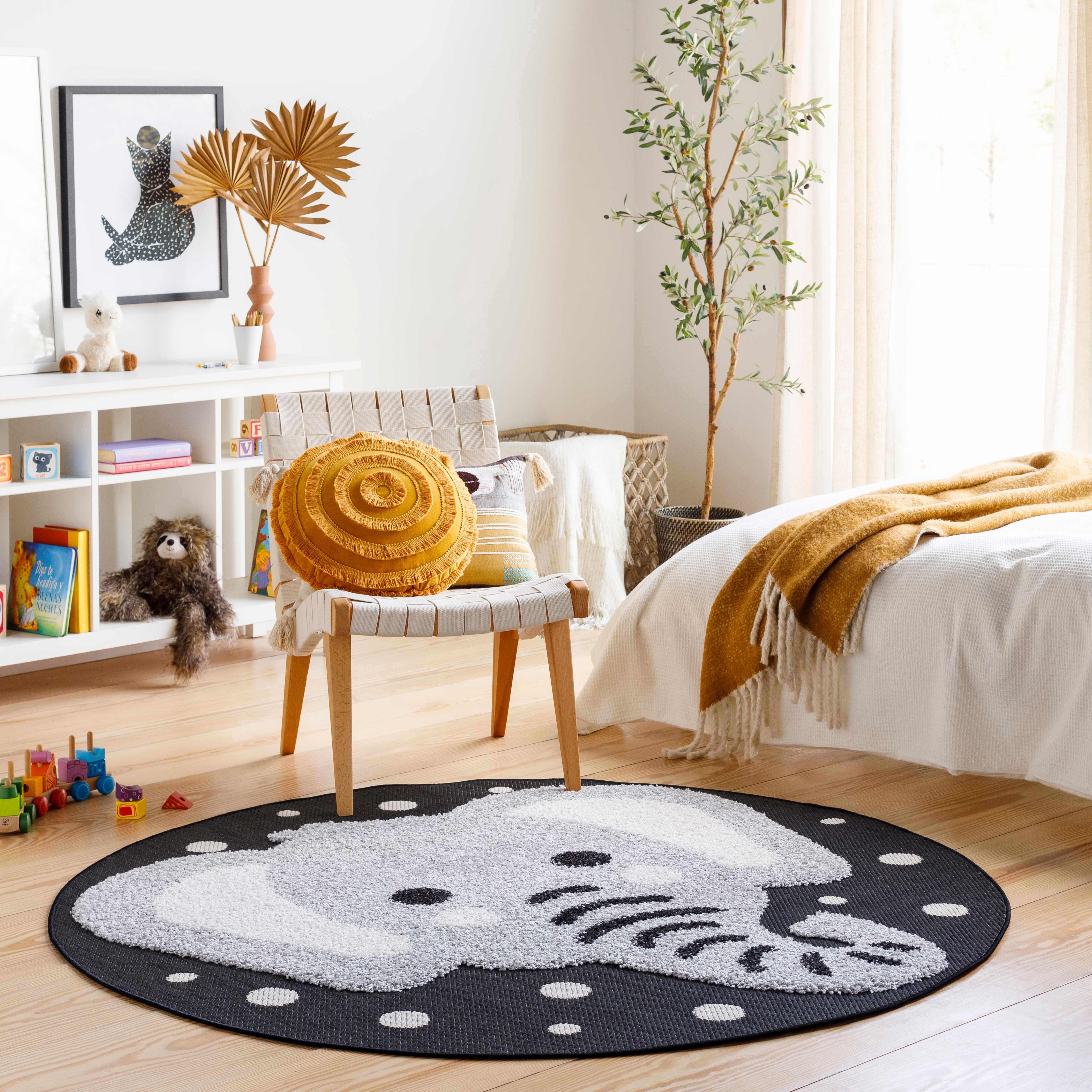 Alfombra infantil con estampado de elefantes - Liquidación