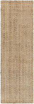 Alfombra de yute con textura natural Dinah