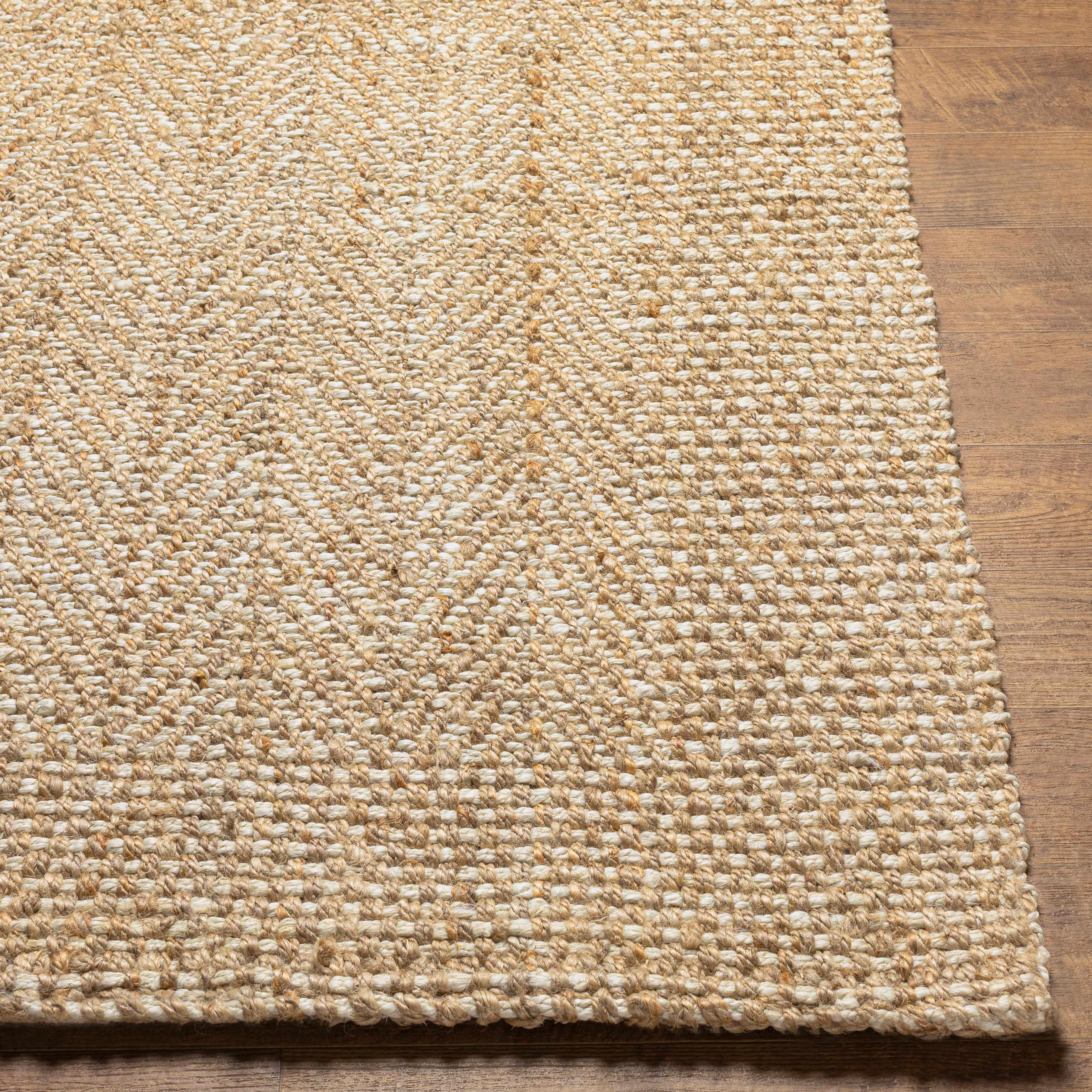 Alfombra de yute con textura natural Dinah