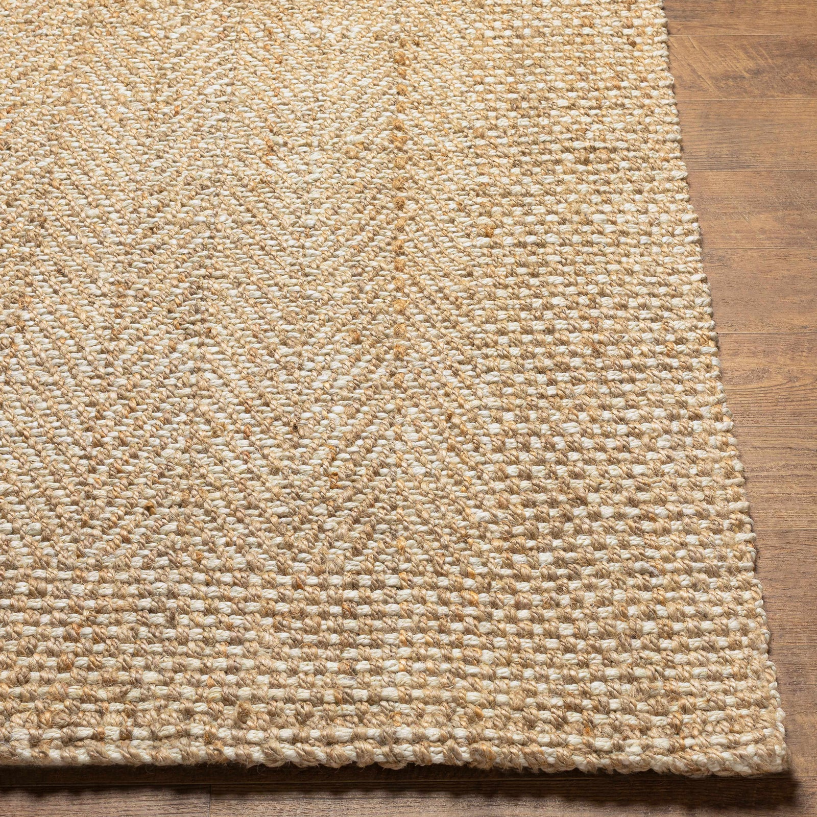 Alfombra de yute con textura natural Dinah