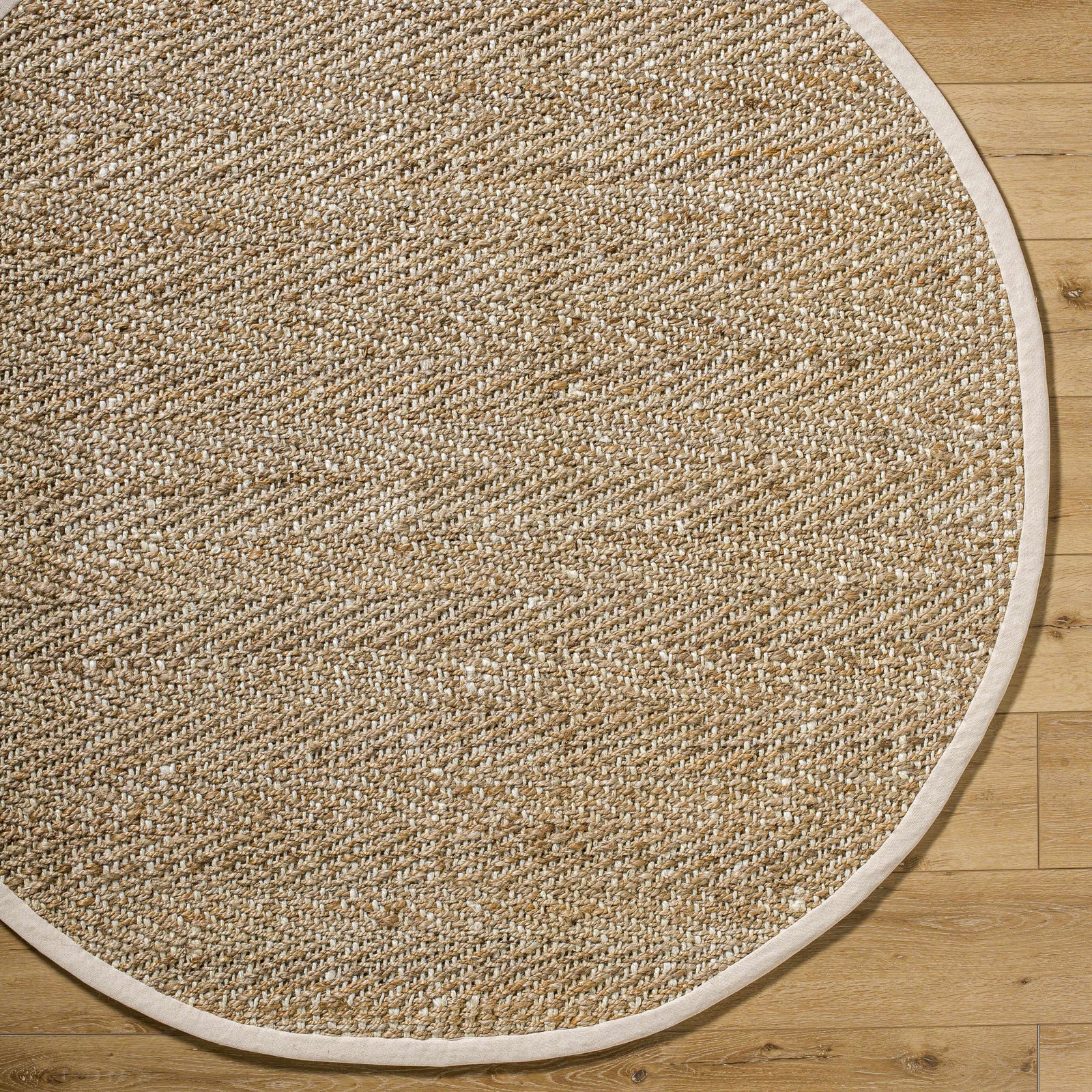 Alfombra de yute con textura natural Dinah