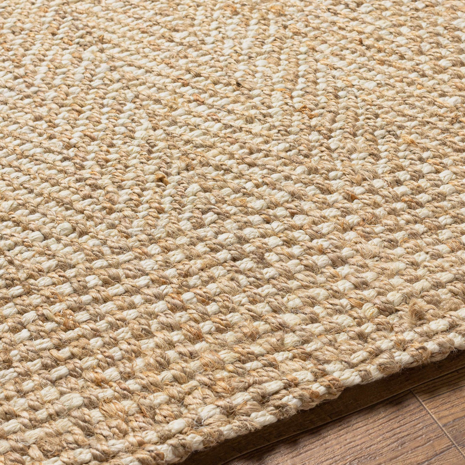 Alfombra de yute con textura natural Dinah