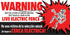 Natural Selection Electric Fence Warning Sign