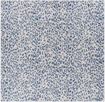 Alfombra de alto rendimiento con estampado de leopardo azul de Skipsea