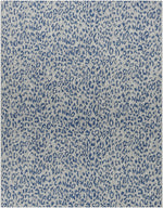 Alfombra de alto rendimiento con estampado de leopardo azul de Skipsea