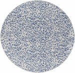 Alfombra de alto rendimiento con estampado de leopardo azul de Skipsea