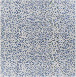 Alfombra de alto rendimiento con estampado de leopardo azul de Skipsea