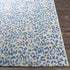 Alfombra de alto rendimiento con estampado de leopardo azul de Skipsea