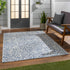 Alfombra de alto rendimiento con estampado de leopardo azul de Skipsea