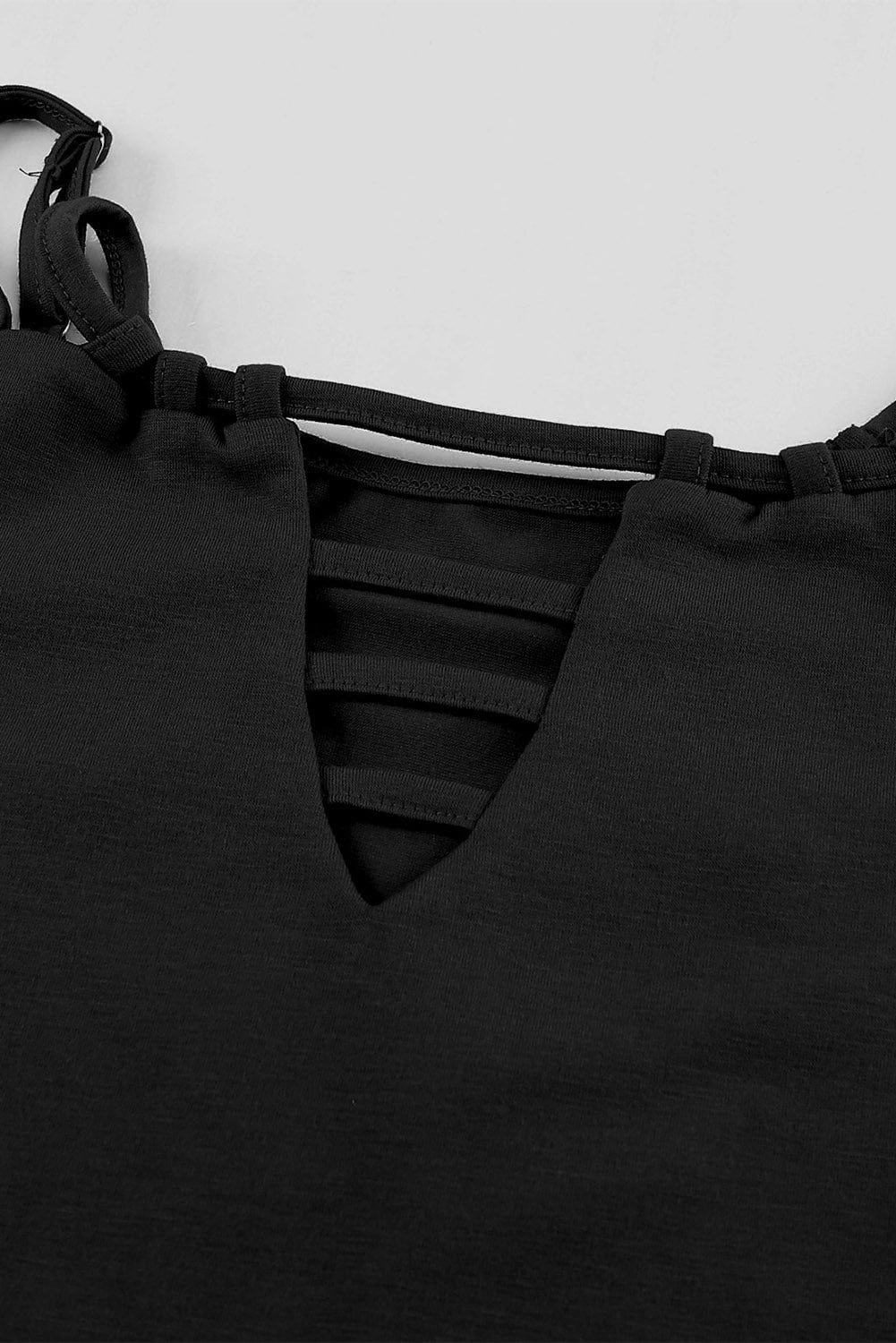 Cross Lace-up Skull Tank Top