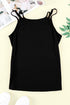 Cross Lace-up Skull Tank Top