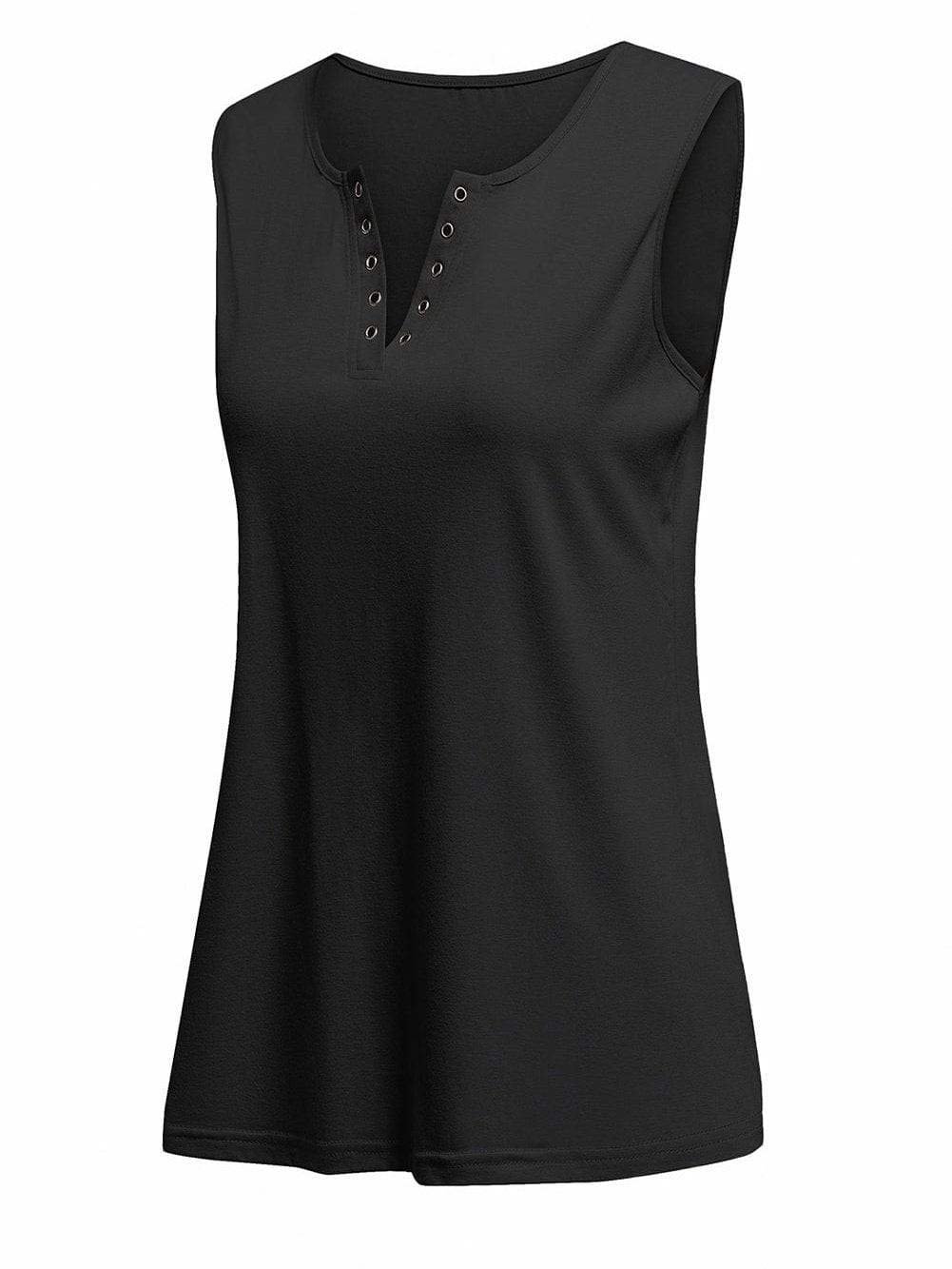 Cross Lace-up Skull Tank Top